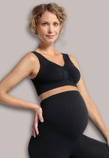 Безшевен Сутиен За Бременни Seamless Maternity Black Carriwell