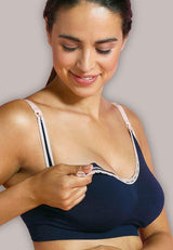 Безшевен Сутиен За Бременни И Кърмачки Original Maternity & Nursing Deluxe Navy 5714399030603 Carriwell