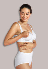 Безшевен Сутиен За Бременни И Кърмачки С Банел Carri Gel White 5714399031037 Carriwell