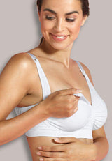 Безшевен Сутиен За Бременни И Кърмачки С Банел Carri Gel White 5714399031037 Carriwell
