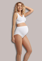 Varrás nélküli támasztó bugyi Seamless Support Panty White Carriwell