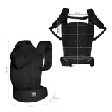 Carrybee Ергономична Раница Black Kinderkraft