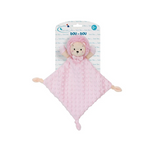 Interbaby Бебешка играчка Doudou кърпа за гушкане лъв розов