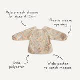 Mushie Лигавник с ръкави Long Sleeve Bib Rainbows