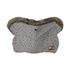 Kikka Boo Ръкавица за количка Luxury Fur, сива