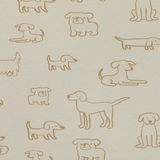Fillikid Меко килимче за сгъваема кошара за игра (Ø 125 см) - Dogs Beige