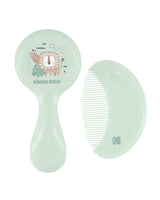 Гребен и четка от естествен косъм Savanna Mint --- BebeMama