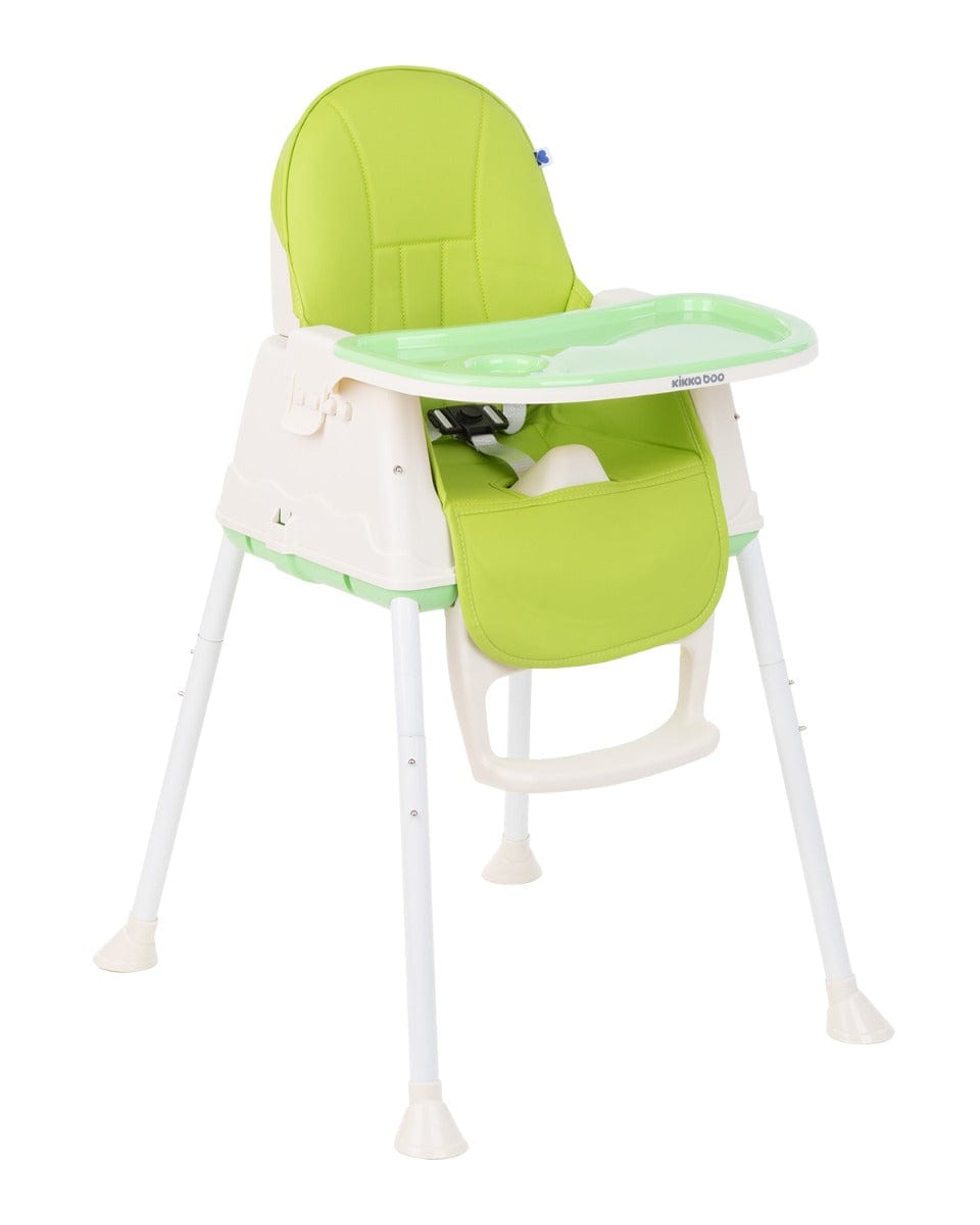 Scaun înalt 3 în 1, verde cremos 