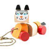 Дървена Играчка Walk A Long Cat 13616 Cubika