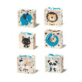 Комплект Дървени Кубчета Animals 15429 Cubika