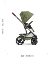 Бебешка Комбинирана Количка Talos S Lux Blk Moon Black 2026 Cybex