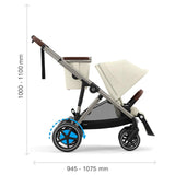 Gold Бебешка Количка Egazelle S Slv Stone Grey Cybex