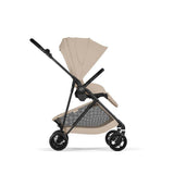 Gold Бебешка Количка Melio Carbon Almond Beige 2026 Cybex