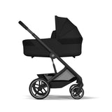 Gold Бебешка Комбинирана Количка Balios S Lux Blk Moon Black 2026 + Cot S Lux Cybex