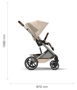 Gold Бебешка Комбинирана Количка Balios S Lux Blk Moon Black 2026 Cybex