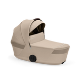 Gold Бебешка Комбинирана Количка Talos S Lux + Сгъваем Кош За Новородено Almond Beige Cybex
