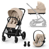 Gold Пакет Balios S Lux 3в1 One Box Blk Almond Beige Cybex