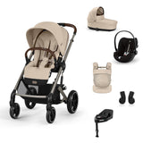 Gold Пакет Balios S Lux Ease Plus + Amya Almond Beige Cybex