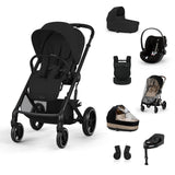 Gold Пакет Balios S Lux Ease Plus All Weather + Amya Moon Black Cybex