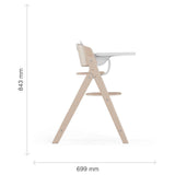Gold Стол За Хранене Click & Fold 3в1 All White Cybex