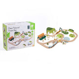 Дървен Комплект Влакче С Релси В Гората От 100 Части Classic World