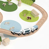 Дървен Комплект Влакче С Релси В Гората От 100 Части Classic World