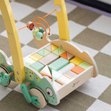 Дървен Уокър Хамелеон С Дървени Блокчета За Бебета Classic World