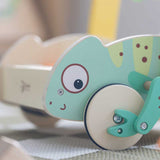 Дървен Уокър Хамелеон С Дървени Блокчета За Бебета Classic World