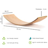 Ginger Home Placă de echilibru din lemn – Jucărie sigură pentru copii, 82x30x15 cm