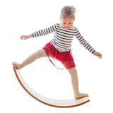 Ginger Home Placă de echilibru din lemn – Jucărie sigură pentru copii, 82x30x15 cm