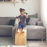 Ginger Home Placă de echilibru din lemn – Jucărie sigură pentru copii, 82x30x15 cm