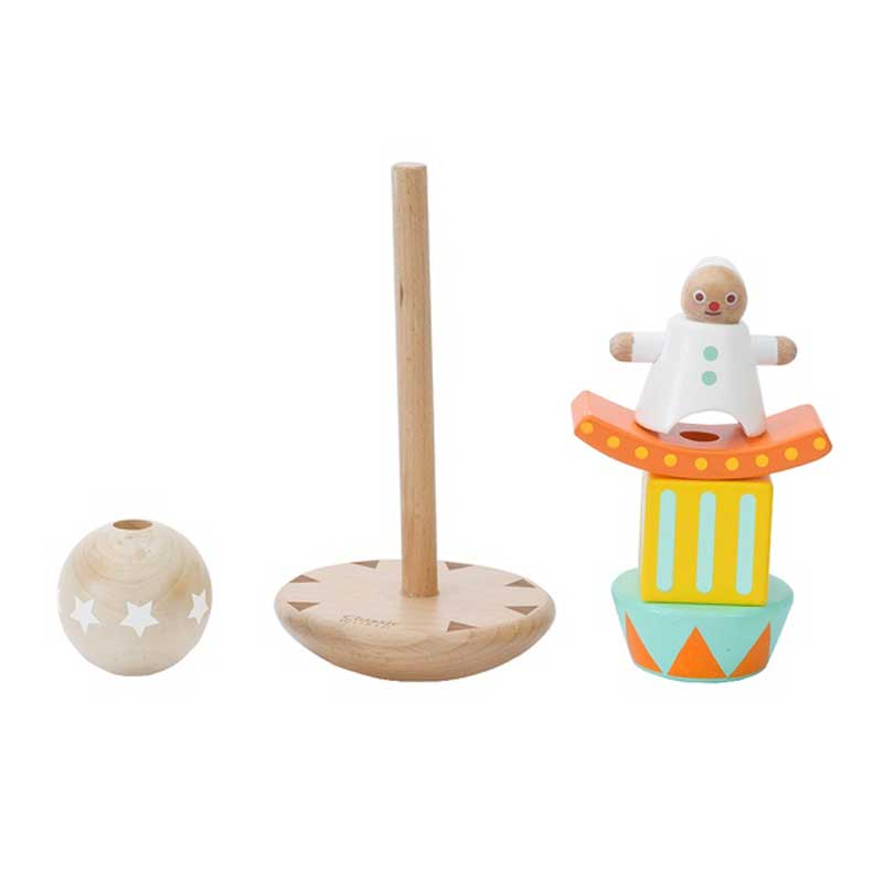 Дървена Играчка За Баланс И Координация - Веселият Клоун --- BebeMama