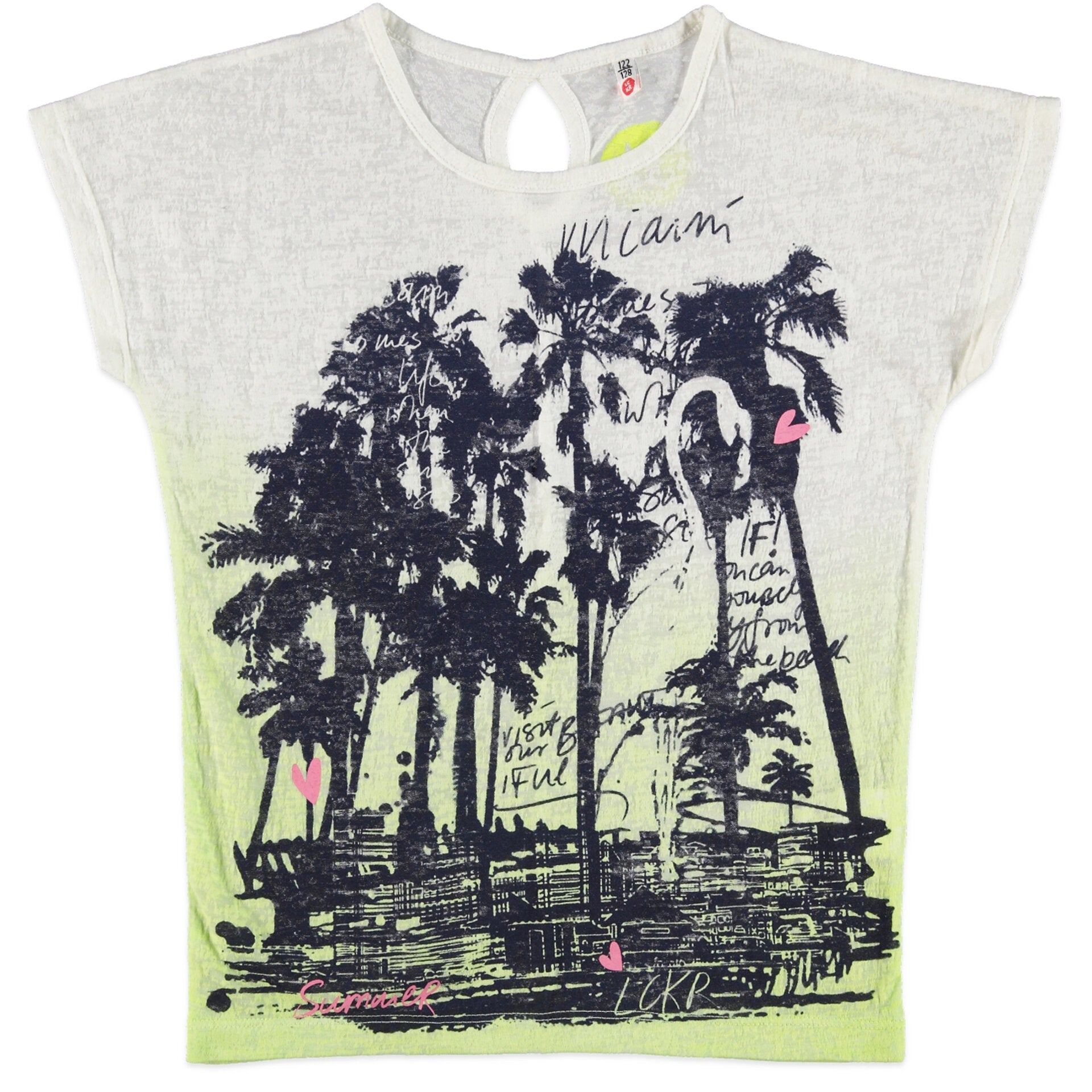 Детска Блуза За Момичета С Къси Ръкави И Щампа, 176 См. 16 Г. Lckr