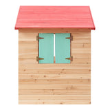 Детска Дървена Къщичка За Игра На Открито За Двор И Градина, 115×102×129 См Ginger Home