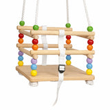 Детска Дървена Люлка С Колан И Бордове До 70 Кг, 30×30 См Ginger Home