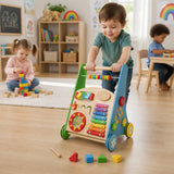 Детска Дървена Проходилка С Активности, Ксилофон И Сортер, 35.1x31.3x46 См Ginger Home