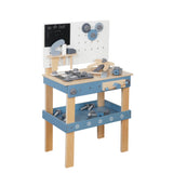 Детска Дървена Работилница С Инструменти, Ginger Home, Синя, 46Х26Х67Cm