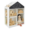 Детска Етажерка За Играчки И Книги Къща С Рафтoве И Дъска За Рисуване, Монтесори, Бяла, 72.5x40x95.8 См Ginger Home