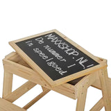 Masă de picnic pentru copii, cu tablă și spațiu de depozitare, Ginger Home