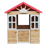 Детска Дървена Къщичка За Игра На Открито За Двор И Градина, 115×102×129 См Ginger Home