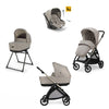 Детска Количка 4 В 1 Inglesina Electa System Quattro Darwin Infant Recline - Battery Beige / Iridium Black