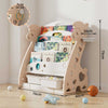 Детска Комбинирана Етажерка За Книги И Играчки Кафява Алпака Feelkids