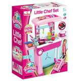 Детска Кухня Buba Little Chef 008-921A, Куфар, Розова