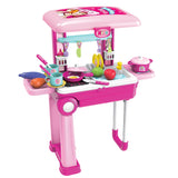 Детска Кухня Buba Little Chef 008-921A, Куфар, Розова