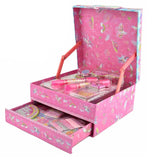 Cutie de machiaj pentru copii „Unicorn magic” cu accesorii