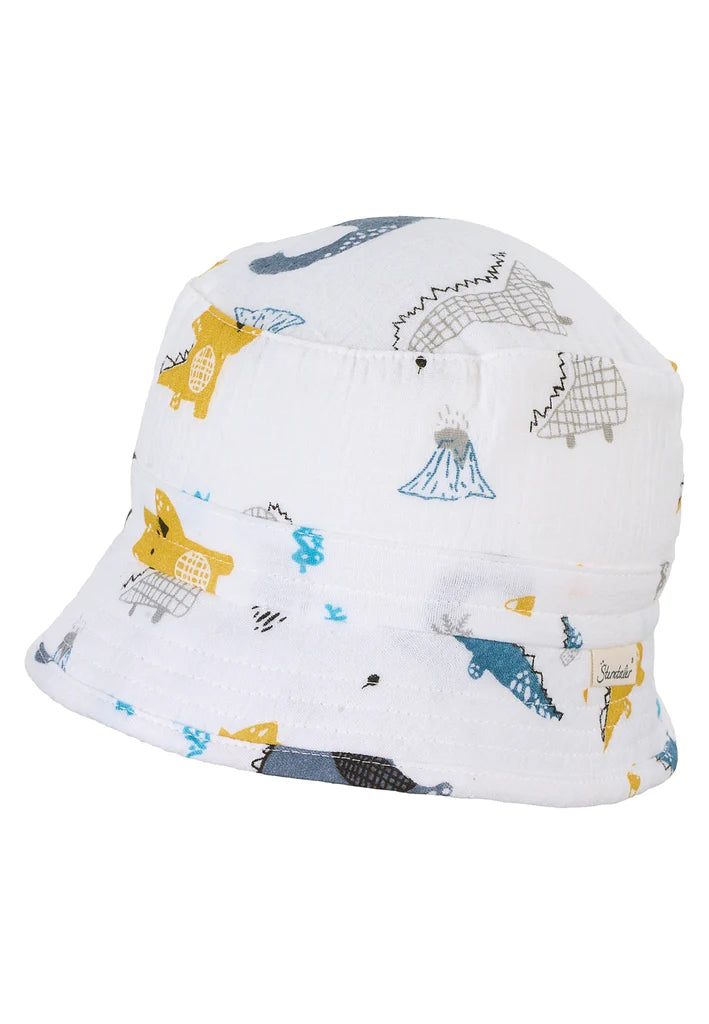 Детска Лятна Шапка, Муселин С Принт На Динозаври, 55 См. 4 6 Г. Sterntaler