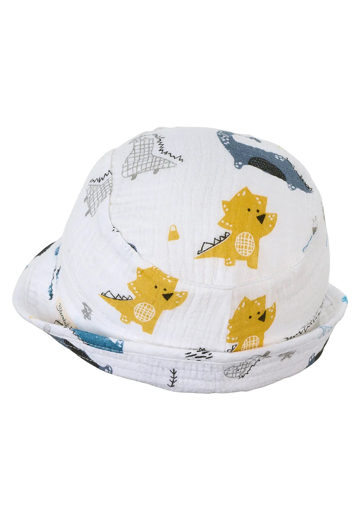 Детска Лятна Шапка, Муселин С Принт На Динозаври, 55 См. 4 6 Г. Sterntaler
