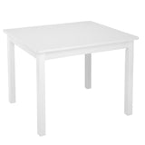 Детска Маса С 4 Столчета Дървен Комплект За Игра И Учение, Бял, 66x56x48 См Ginger Home