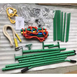 Perete suedez metalic pentru copii cu accesorii, verde