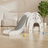 Детска Пързалка С Баскетболен Кош Слонче Сива Feelkids